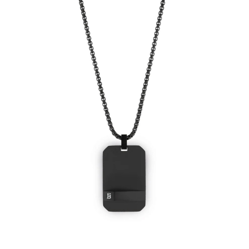 Dogtag - Black - Adjustable Necklace - DOG02