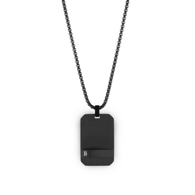 Dogtag - Black - Adjustable Necklace - DOG02