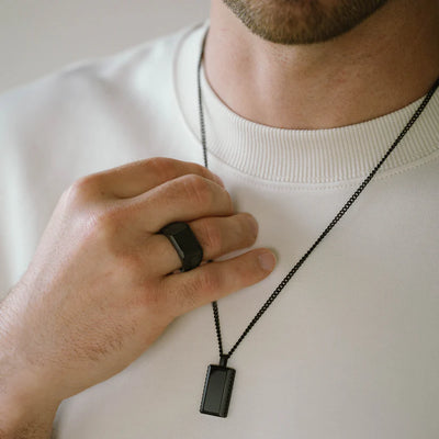 Hudson - Black/Black Onyx - Gemstone Ring - HUD02