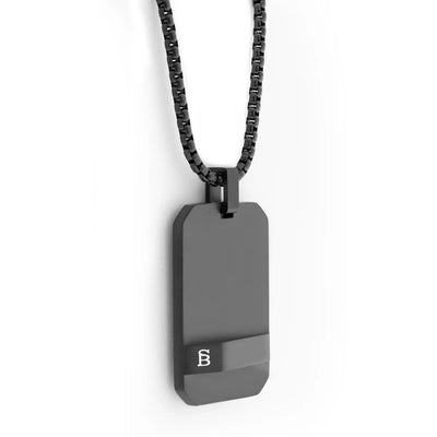 Dogtag - Black - Adjustable Necklace - DOG02