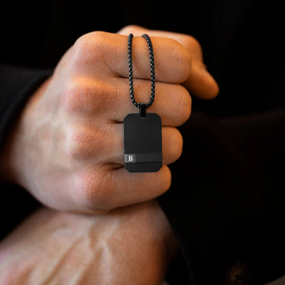 Dogtag - Black - Adjustable Necklace - DOG02