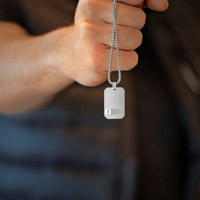 Dogtag - Silver - Adjustable Necklace - DOG01